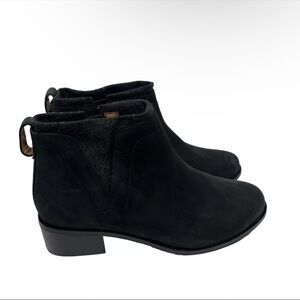 Vionic Joslyn Black Suede Ankle Boot Shoes Women Size 8